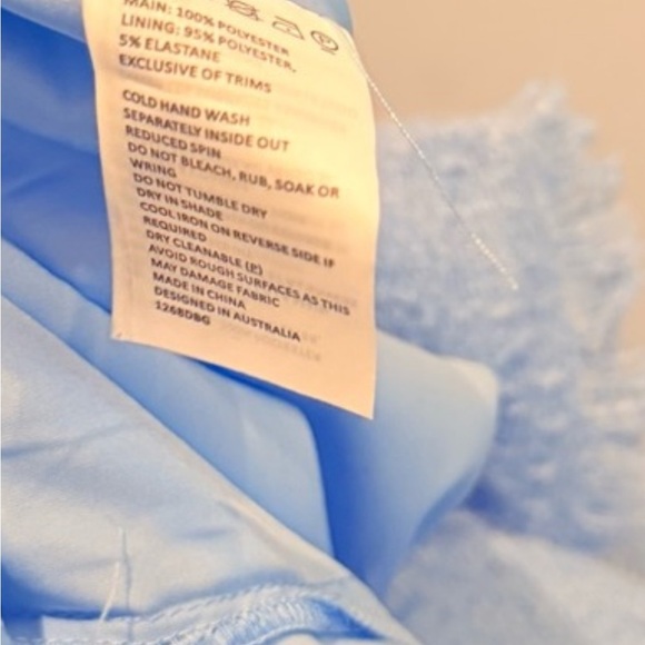 Bardot Light Blue tweed Formal Dress - Picture 3 of 4